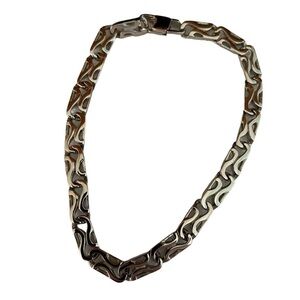 Men’s Filagree Silver Tone Bracelet